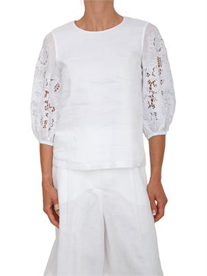 Blusa MSTORDINE Max Mara Studio in garza ramiÉ bianca in DONNA