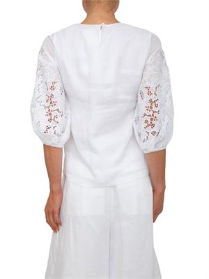 Blusa MSTORDINE Max Mara Studio in garza ramiÉ bianca in DONNA