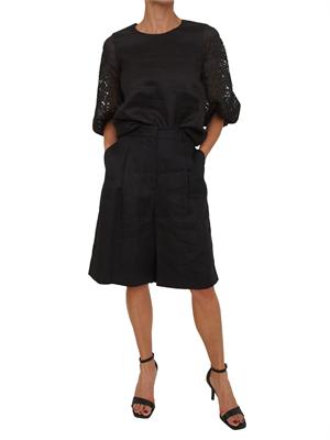 Blusa MSTORDINE Max Mara Studio in garza ramiÉ nera in DONNA