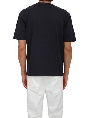 T-shirt C.P. Company in cotone blu con logo in UOMO