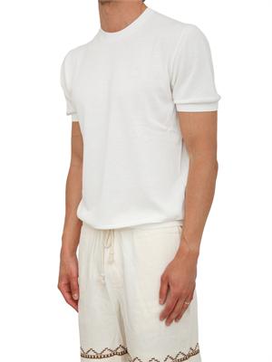 T-shirt Liu Jo uomo in crêpe di cotone bianco in UOMO