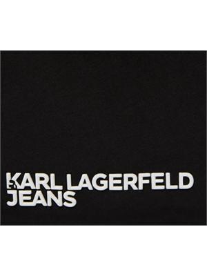 K.LAGERFELD Borsa hobo piccola Karl Lagerfeld Jeans in nylon nero in DONNA