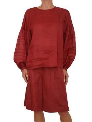 Blusa MSTPAESE Max Mara Studio in garza ramiÉ rossa in DONNA