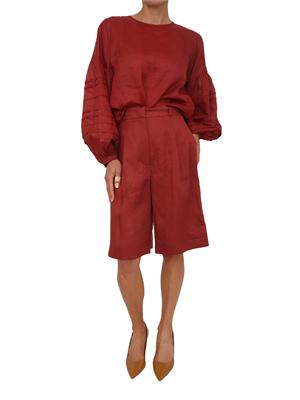 Blusa MSTPAESE Max Mara Studio in garza ramiÉ rossa in DONNA