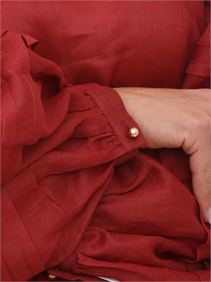 Blusa MSTPAESE Max Mara Studio in garza ramiÉ rossa in DONNA