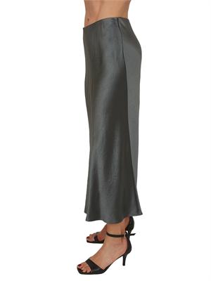 Gonna MMLALESSIO Max Mara MM in tessuto verde lucido in DONNA
