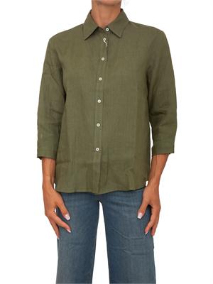Camicia Emmgirello di Emme Marella in puro lino verde in DONNA