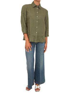 Camicia Emmgirello di Emme Marella in puro lino verde in DONNA