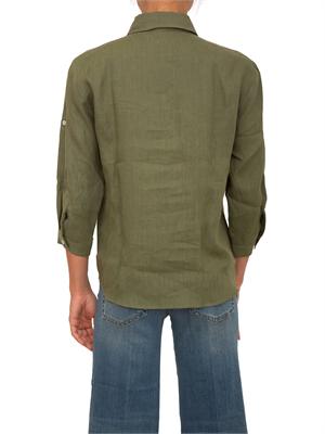 Camicia Emmgirello di Emme Marella in puro lino verde in DONNA