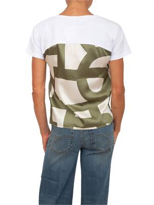 T-shirt Emmlampada Emme Marella in twill stampa in DONNA