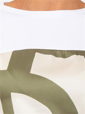 T-shirt Emmlampada Emme Marella in twill stampa in DONNA