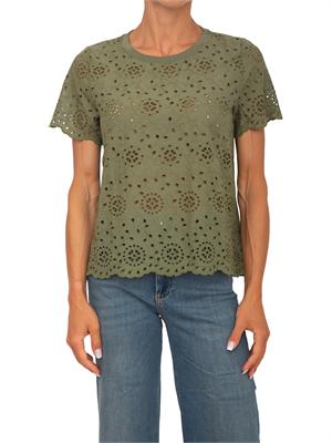 T-shirt verde Emmveletta di Emme Marella in cotone in DONNA