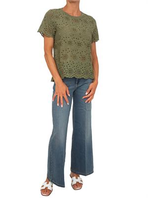 T-shirt verde Emmveletta di Emme Marella in cotone in DONNA