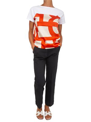 T-shirt Emmlampada Emme Marella in twill stampa in DONNA