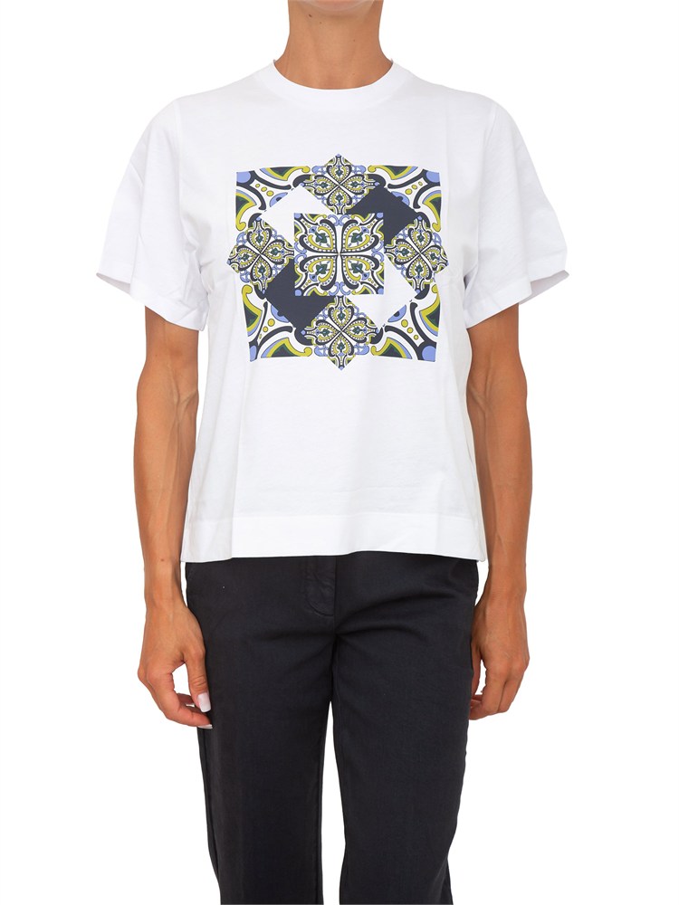 T-shirt bianca Emmparaggi Emme Marella con stampa