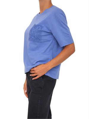 T-shirt blu Emmfirma di Emme Marella con taschino in DONNA