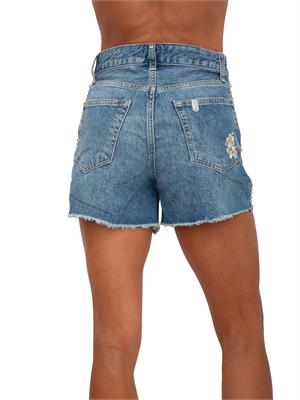 Shorts Liu Jo denim used ricami e borchie in DONNA