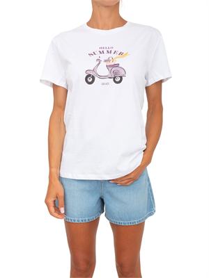 T-shirt bianca Liu Jo donna con stampa in DONNA