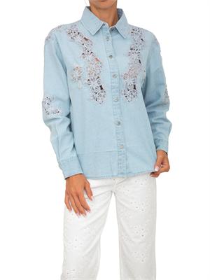 Camicia denim Liu Jo donna lavaggio chiaro in DONNA