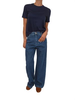 T-shirt blu MMLASTICE Max Mara MM in cotone e modal in DONNA