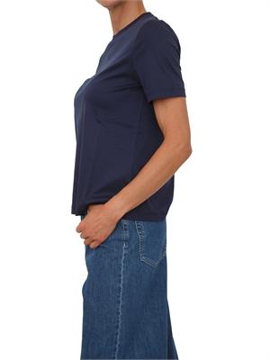 T-shirt blu MMLASTICE Max Mara MM in cotone e modal in DONNA