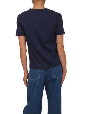 T-shirt blu MMLASTICE Max Mara MM in cotone e modal in DONNA