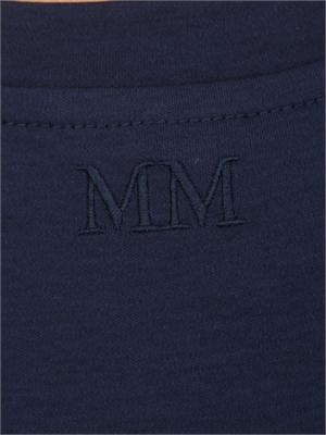 T-shirt blu MMLASTICE Max Mara MM in cotone e modal in DONNA