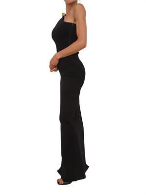 Abito nero da sera Elisabetta Franchi in maglia punto stoffa in DONNA