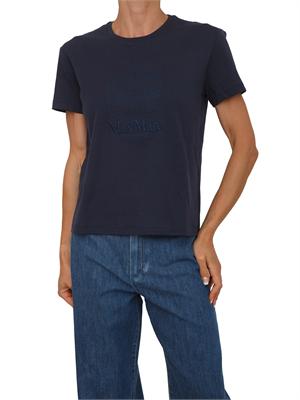 'S MAX MARA T-shirt SMMBELLA Max Mara 'S in cotone blu in DONNA
