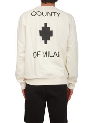 Felpa beige County of Milan in cotone in UOMO