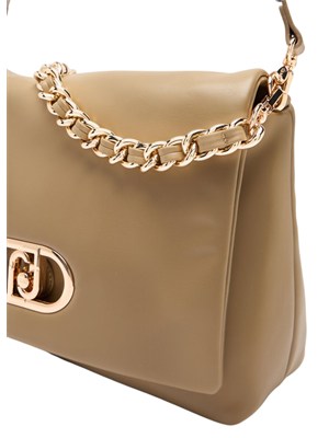 Borsa LaPuffy grande Liu Jo ecopelle marrone in DONNA