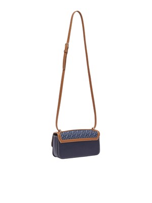 Borsa Liu Jo donna in denim blu scuro jacquard e logo in DONNA