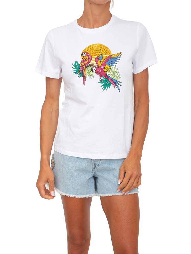 T-shirt Liu Jo bianca con stampa