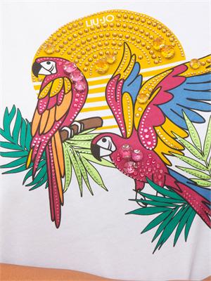 T-shirt Liu Jo bianca con stampa in DONNA