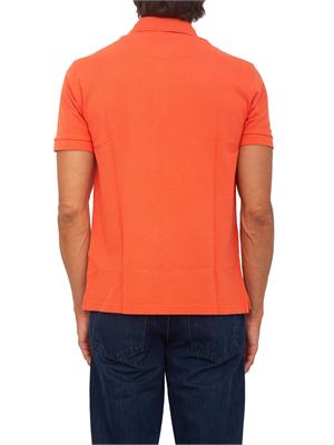 Polo Etro uomo in cotone corallo logo ton sur ton in UOMO