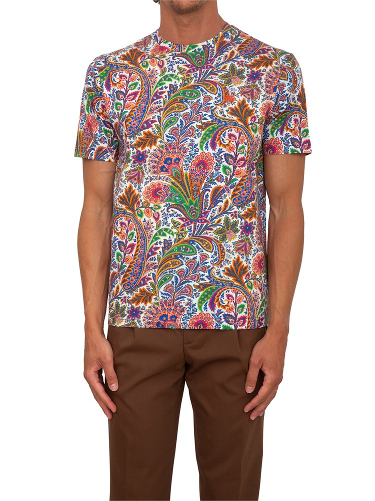 T-shirt Etro uomo fantasia Paisley multicolor