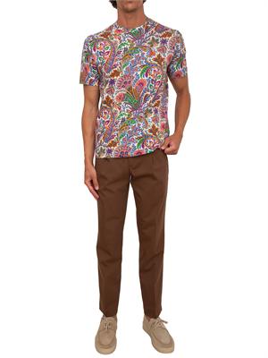 T-shirt Etro uomo fantasia Paisley multicolor in UOMO
