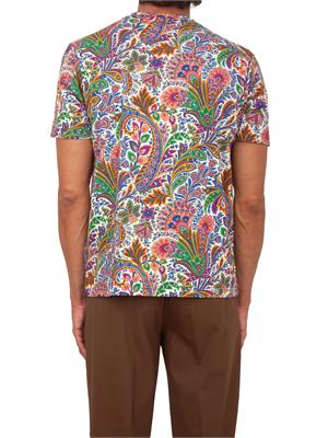 T-shirt Etro uomo fantasia Paisley multicolor in UOMO