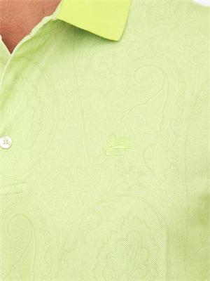 Polo Etro uomo fantasia Paisley verde in UOMO
