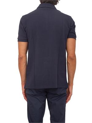 Polo Etro uomo in cotone blu logo ton sur ton in UOMO