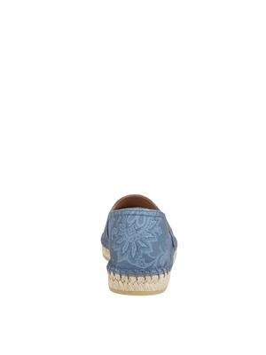 Espadrillas Etro uomo in tela di cotone blu Paisley in UOMO
