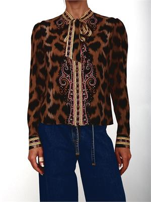 Camicia Etro donna in viscosa animalier in DONNA