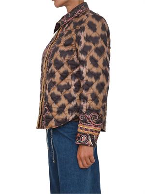 Giubbino trapuntato Etro donna stampa animalier in DONNA
