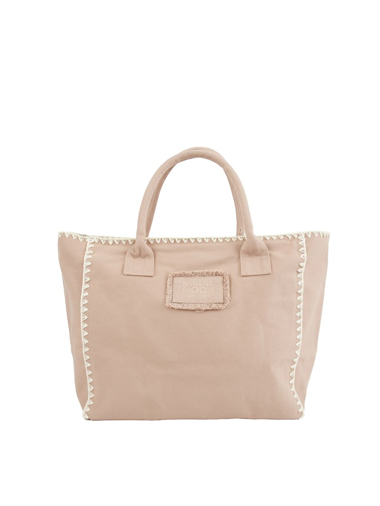 Borsa shopper Banana Moon cotone beige