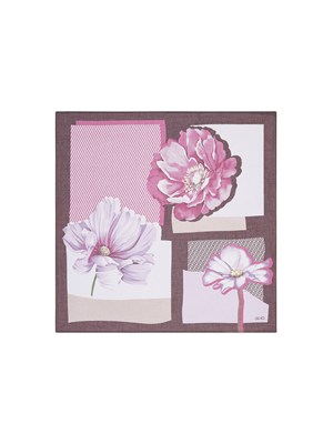 Foulard grande Liu Jo donna colorblock viola marrone in DONNA
