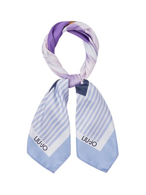 Foulard viola Liu Jo donna stampa fiore in DONNA