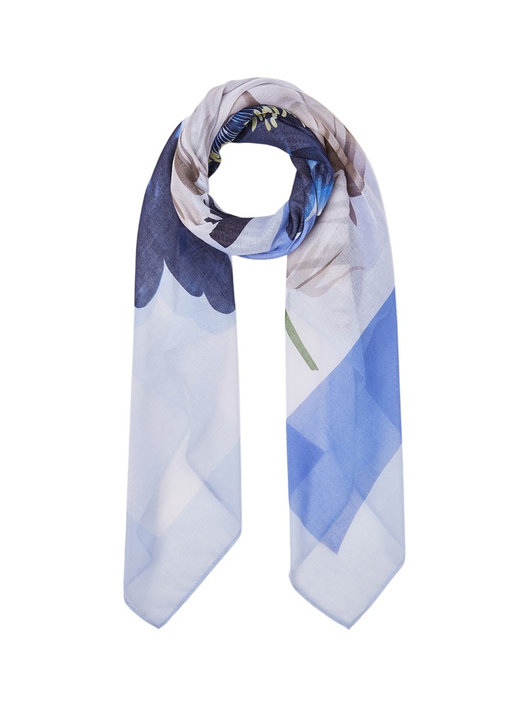 Foulard grande Liu Jo donna colorblock celeste