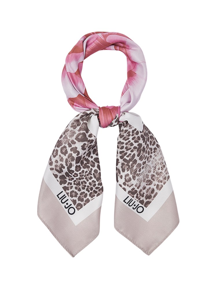 Foulard tortora Liu Jo donna stampa fiore