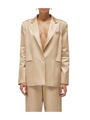 Giacca Blugirl in raso di viscosa cammello in DONNA