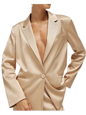Giacca Blugirl in raso di viscosa cammello in DONNA
